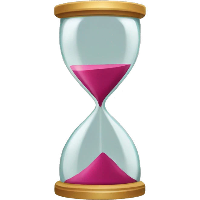funky hourglass emoji