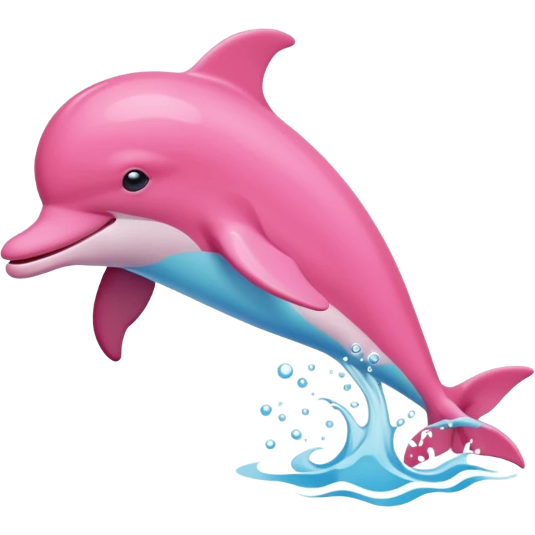 Pink dolphin emoji