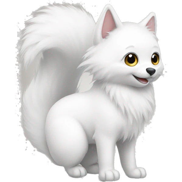 white fur tail emoji