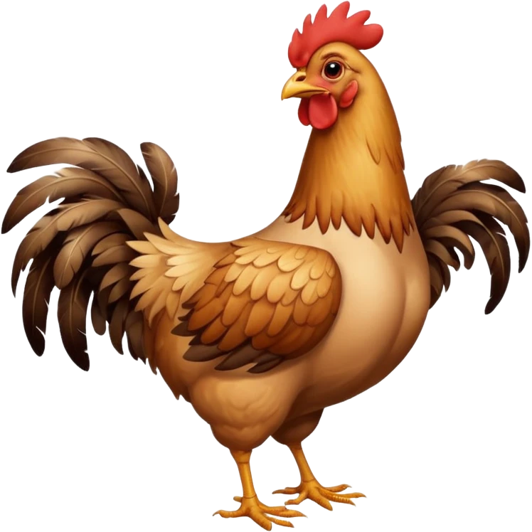 chicken full body and with coffe emoji