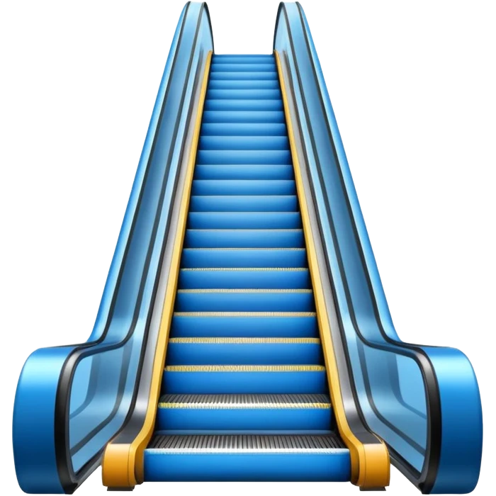blue escalator emoji