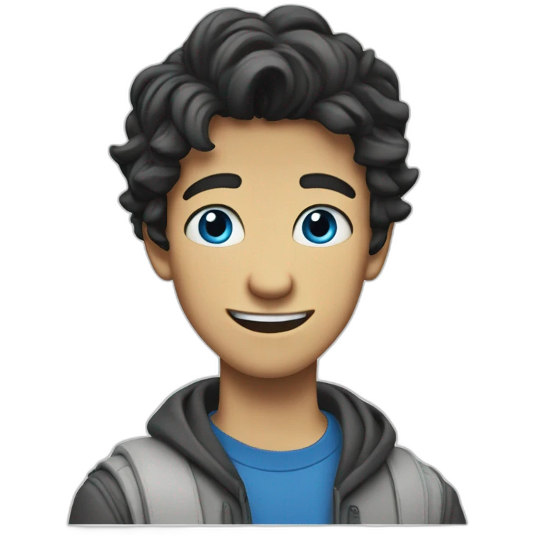 solo gaze blue eyes emoji