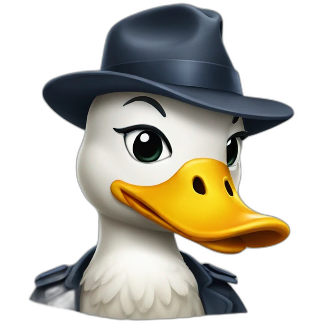 Detective duck emoji