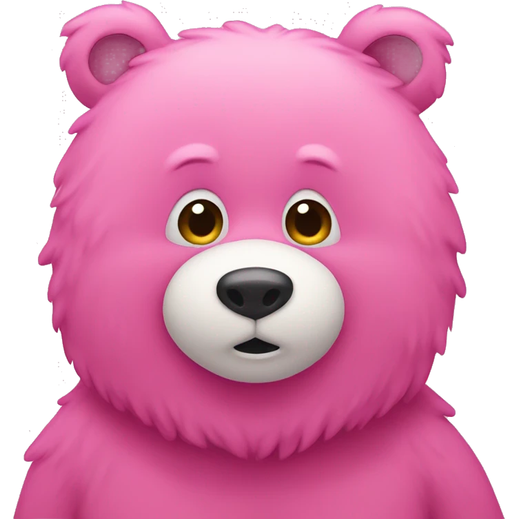 Pink bear emoji