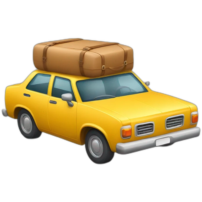 Transport de bagages en voiture  emoji