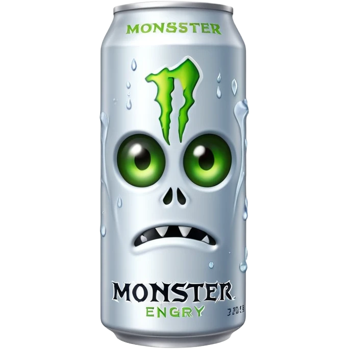 Monster branco bebida energética  emoji