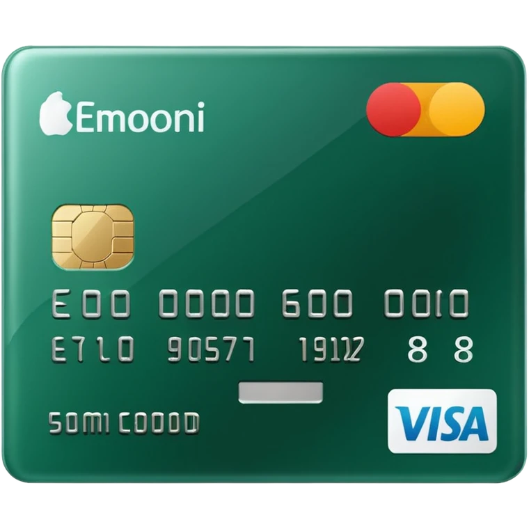 нарисуй тёмно зелёную банковскую карту emoji