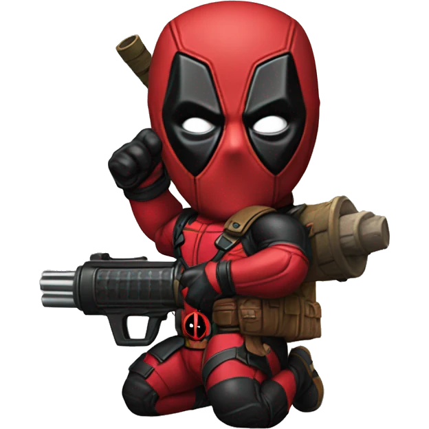 Deadpool rocket launcher emoji