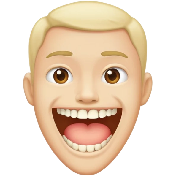 Missing bottom tooth emoji