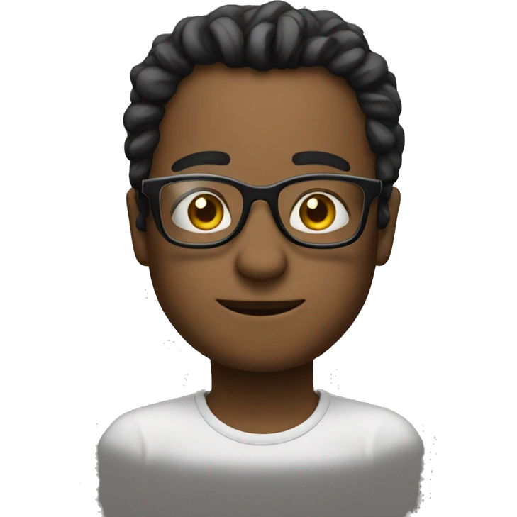 Saahas with glasses emoji