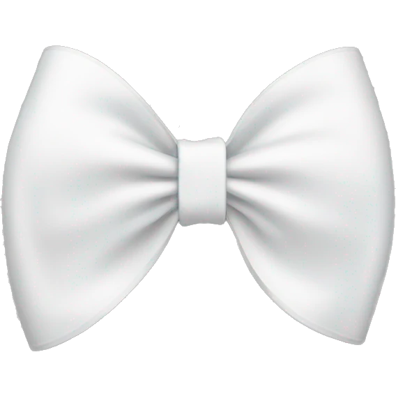 A white bow emoji