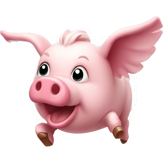 Flying pig  emoji