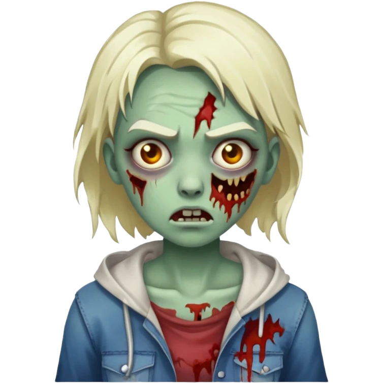 Zombie girl emoji