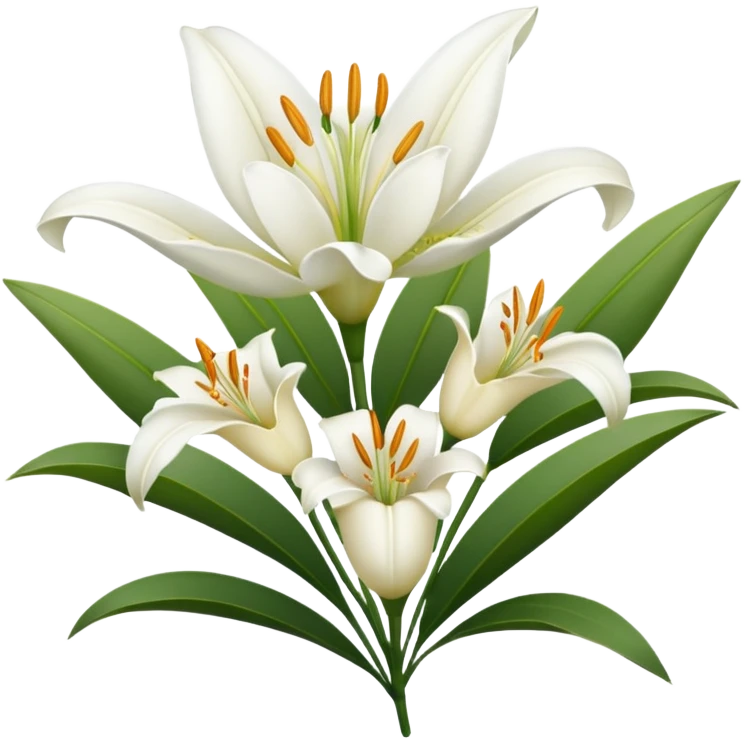  lillies white outline emoji