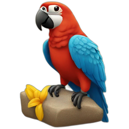 Loro en la pc emoji