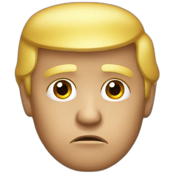 sad Donald trump emoji