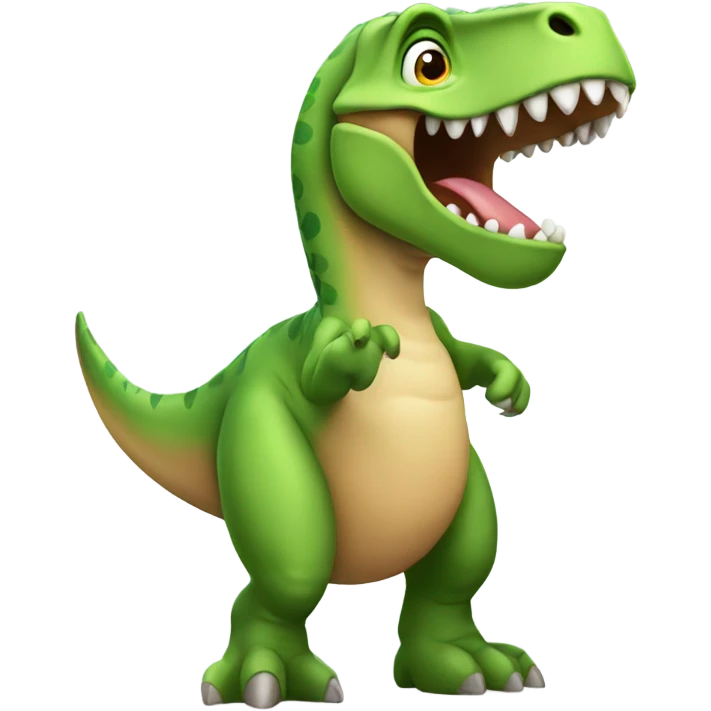 Dinosaur saluting  emoji