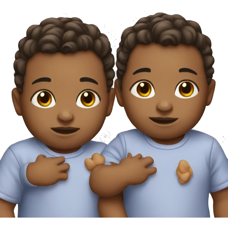 Twin babies  emoji