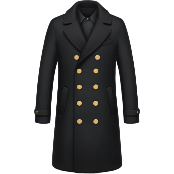 black coat emoji