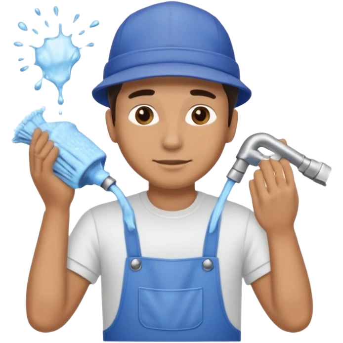 car washer man with car  emoji