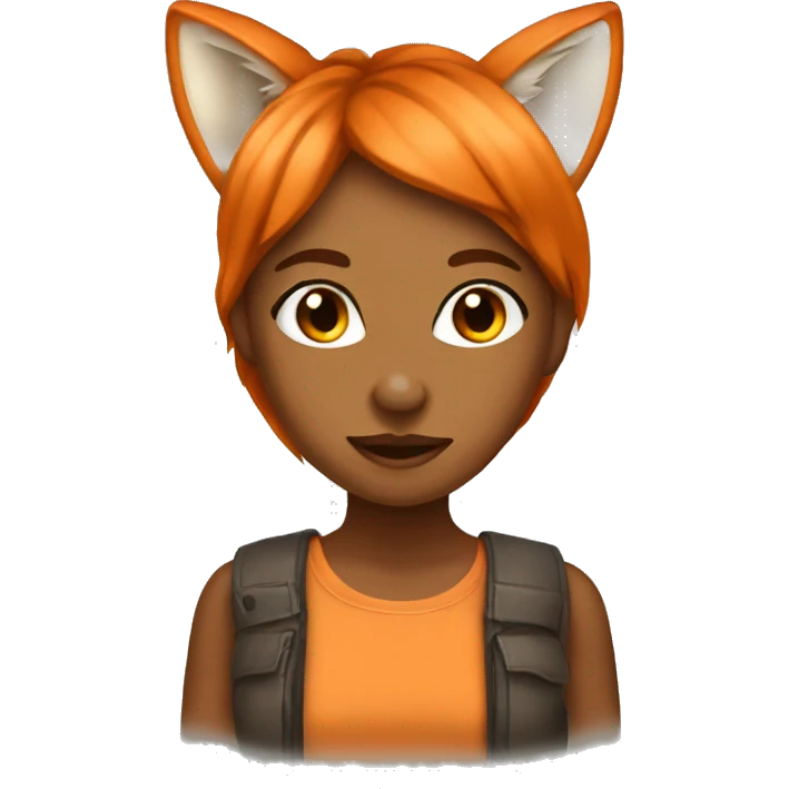 Gerl with fox ears  emoji