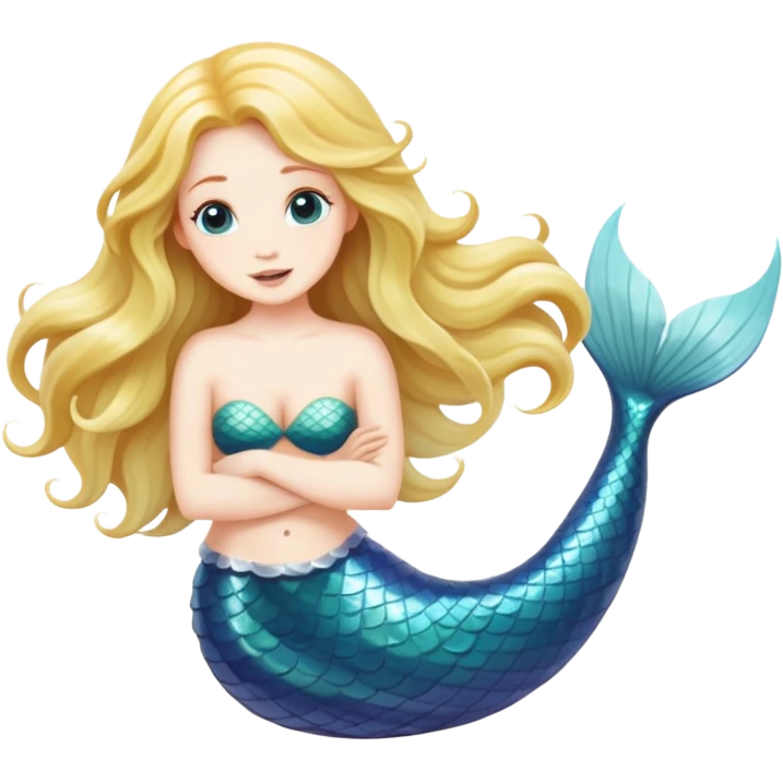 Mermaid sitting in a clamshell  emoji