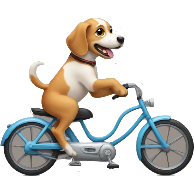 dog on a bike emoji