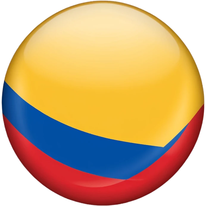 Bandera de colombia circular emoji