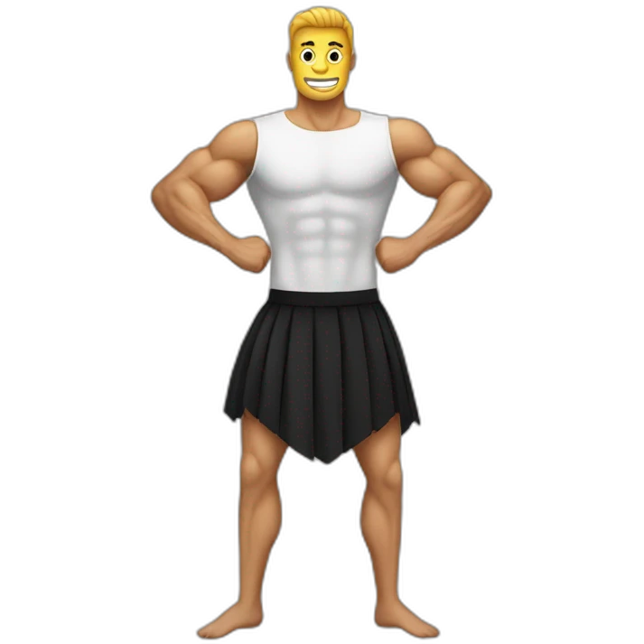 Homme muscle tutu emoji