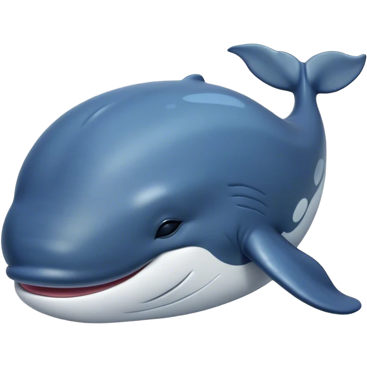 Meme-Worthy Cute Sleeping Humpback Whale Portrait Emoji, Head resting peacefully with a contented smile, showcasing an enormous blue-gray body with gently drifting pectoral fins and eyes softly closed in serene slumber, Simplified yet adorably endearing features, highly detailed, glowing with a soft, drowsy deep-sea light, high shine, relaxed and utterly lovable, stylized with an air of playful oceanic laziness, soft glowing outline, capturing the essence of a sleeping humpback whale that feels destined to become the next viral icon of adorable marine rest! emoji