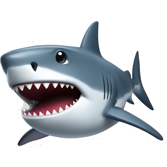 shark with top emoji