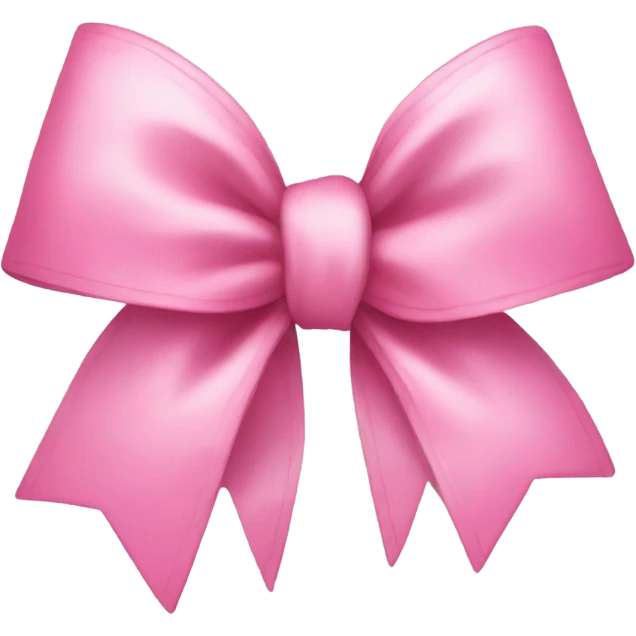 Pink cute bow emoji