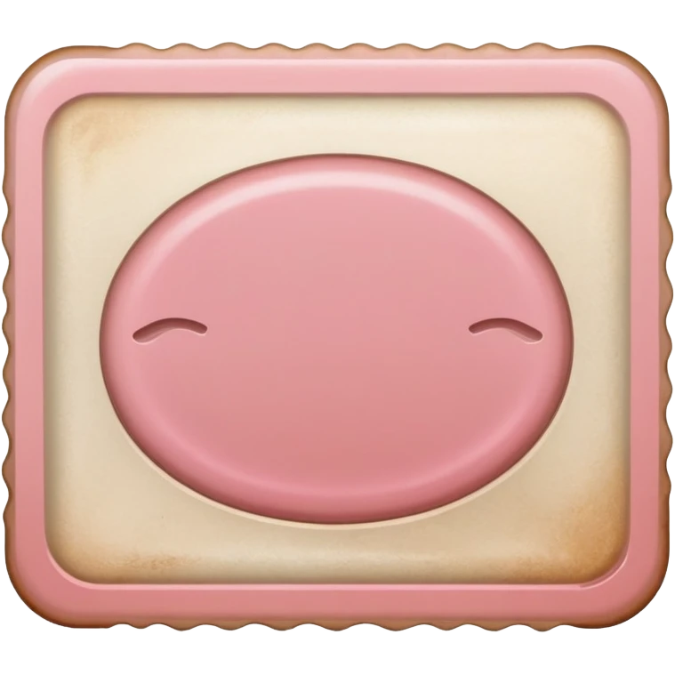 Light pink foodstamp emoji