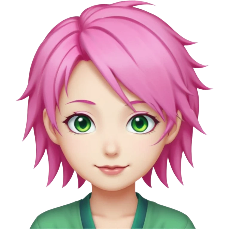 Mitsuri Kanroji, ultra détaillé, sourire narquois, mitsuri Kanroji hairstyle, yeux de lunes supérieure  emoji