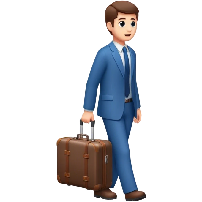 David with suitcase emoji