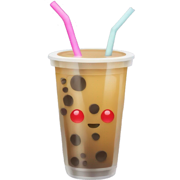 boba drink with straw emoji
