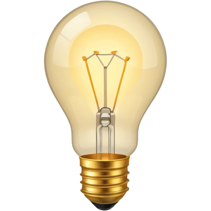 simple lightbulb emoji