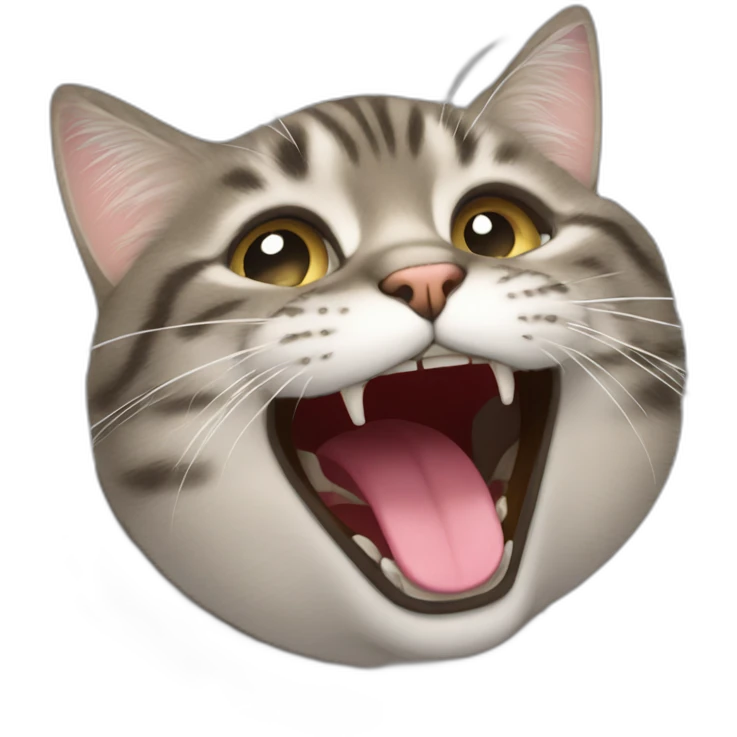 un chat qui fait un bisou emoji