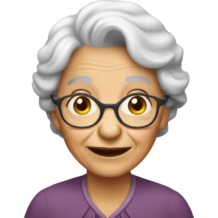 Old lady  emoji