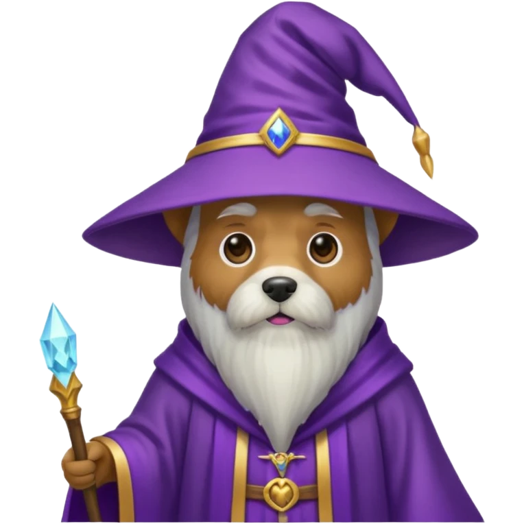 Dog wizard emoji