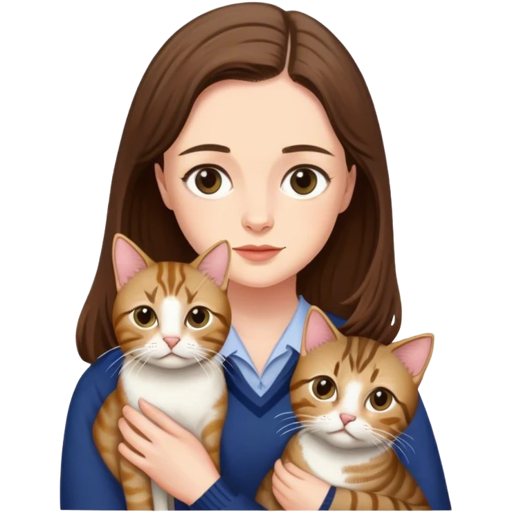 Rory Gilmore with a tabby cat emoji