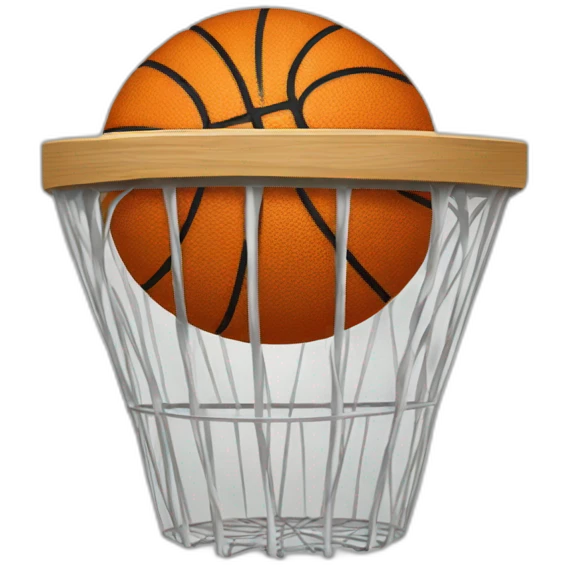 Panier de basket Sur tableau emoji