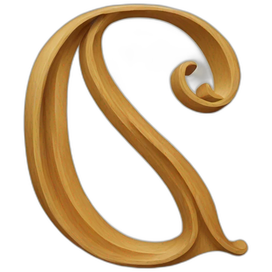 Typography letter emoji