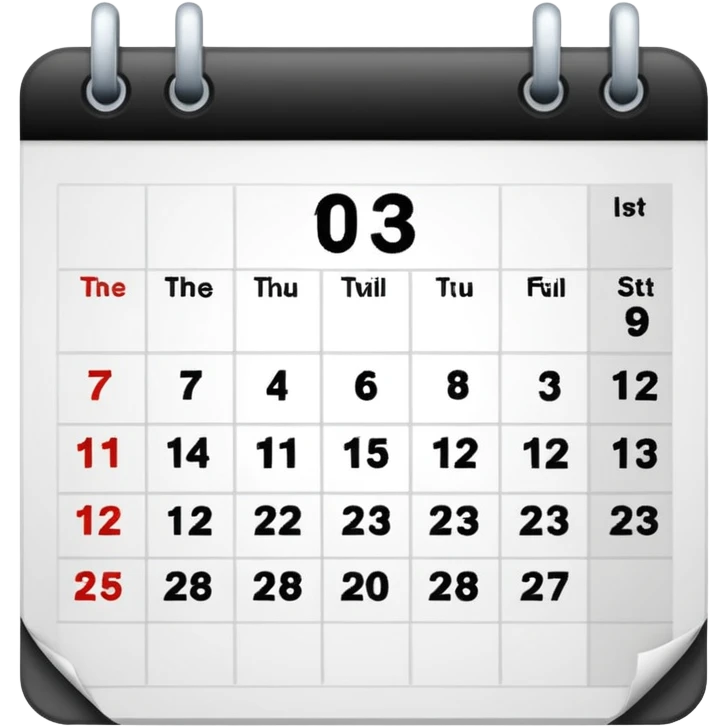 fecha 1 de marzo emoji