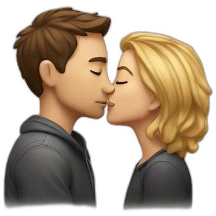 kiss in the forehead emoji