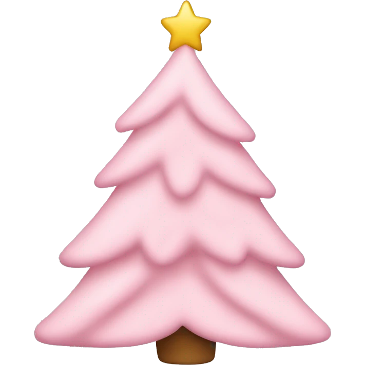 Light pink christmas tree  emoji