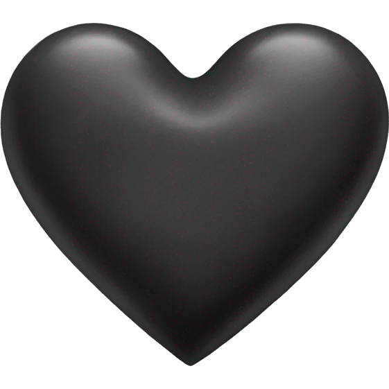 Charcoal color heart emoji