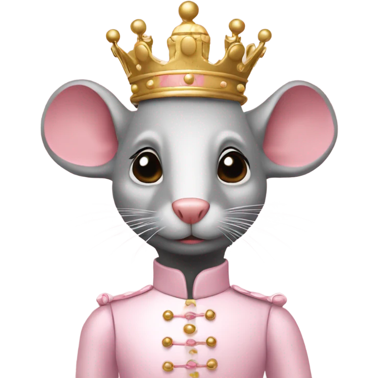 Nutcracker rat queen soft pink emoji