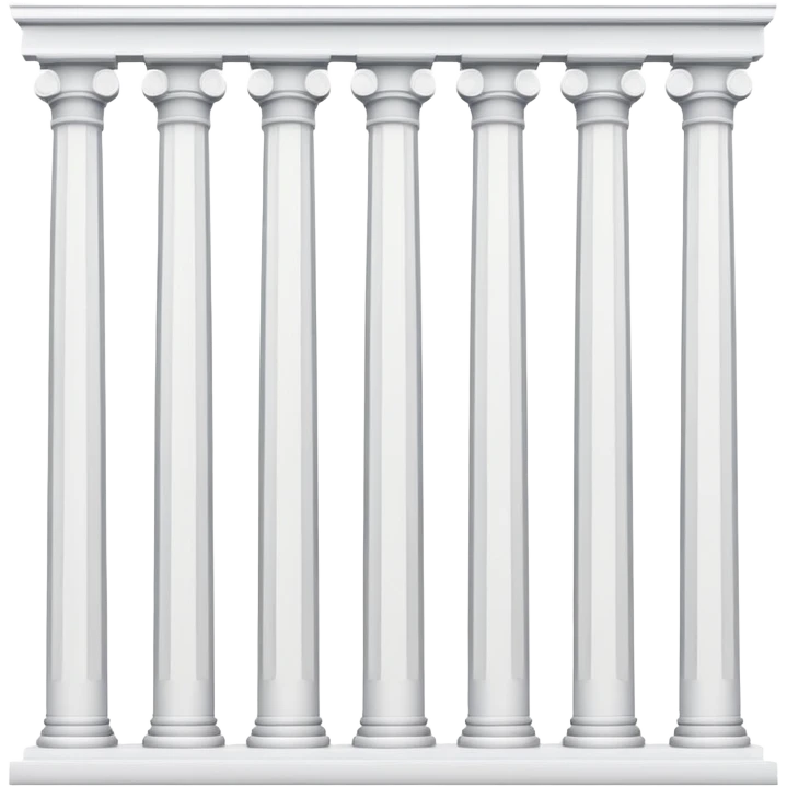 A minimalistic diagram or a set of neat columns and lines arranged logically and symmetrically, without numbers or signatures. emoji