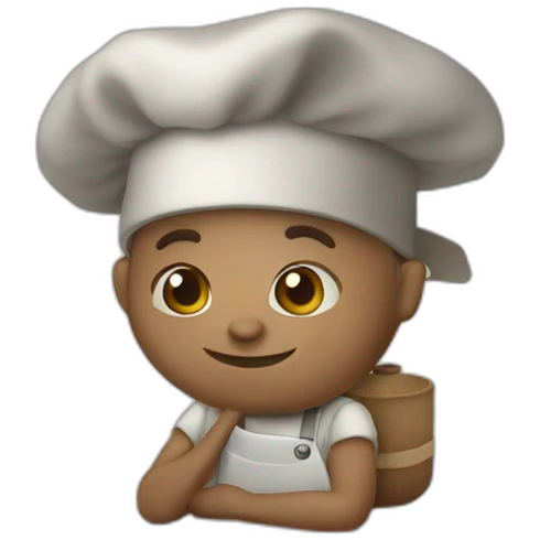 Un mapache cocinando emoji